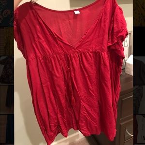 Red blouse. Worn once
